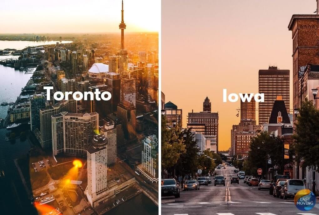 Toronto to Iowa movers