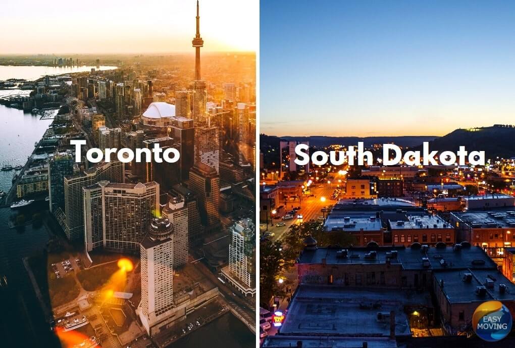 South Dakota to Toronto movers